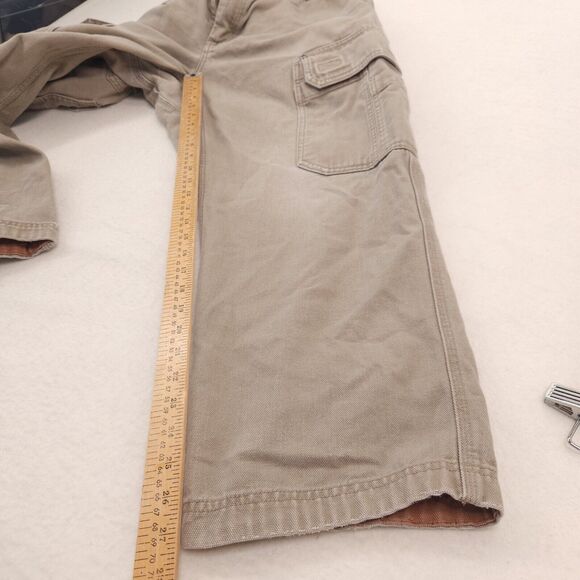 Duluth Trading Co Mens Cargo Pants 36x28 Tan Heavy Duty Workwear Outdoor - Picture 5 of 8